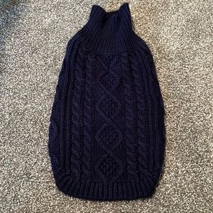 Navy dog sweater